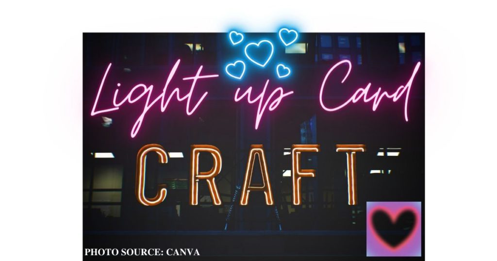 Light up Card craft signage