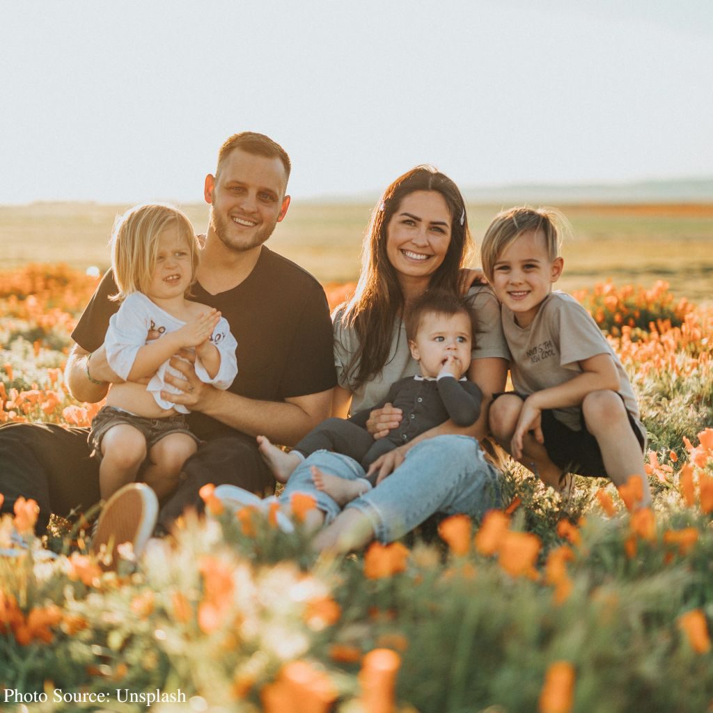 Family on a picnic